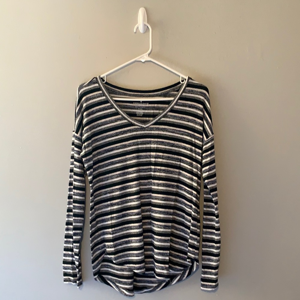 American Eagle Outfitters women's Soft & Sexy striped light weight sweater